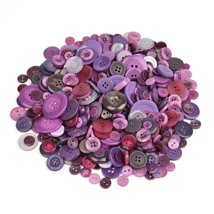 3028  New creative DIY color resin buckle children handmade button painting material package button flower decorative small buckle