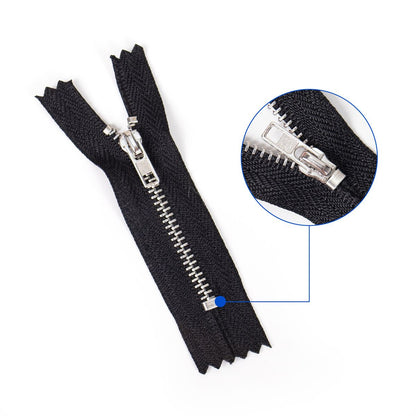 3081  Zipper No. 3 Platinum Short Zipper Closed Tail/Open Tail Doll Figure Doll BJD Doll Clothes Jacket Pants Bag