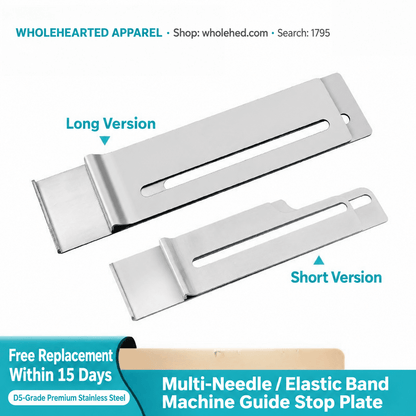 1795★ Multi-Needle Elastic Sewing Machine Guide Stop Plate for 1404/VC008, Waistband Sewing and Stretching, Light and Heavy Fabrics