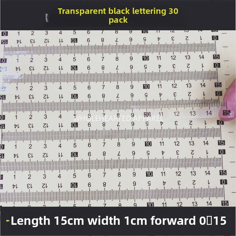 1603★  [Transparent self-adhesive] Self-adhesive transparent self-adhesive scale sticky waterproof medium sub-scale scale sticker free shipping can be customized PVC sticker