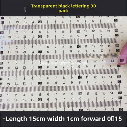 1603★  [Transparent self-adhesive] Self-adhesive transparent self-adhesive scale sticky waterproof medium sub-scale scale sticker free shipping can be customized PVC sticker