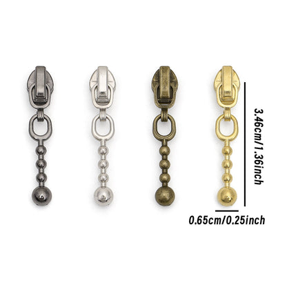 3080  Zipper No. 3 nylon bronze light gold gun color silver pendant slider hook beads clothing bags general accessories