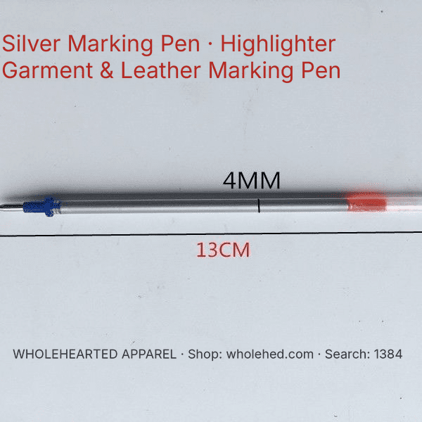1384★ Silver Ink Marking Pen for Garment Fabrics and Leather, Positioning and Line Drawing