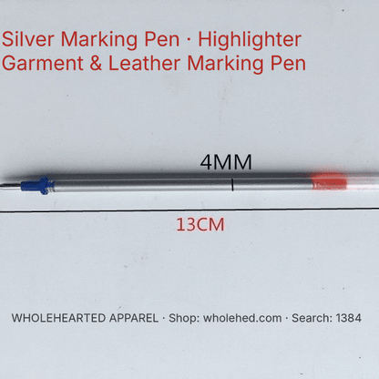 1384★ Silver Ink Marking Pen for Garment Fabrics and Leather, Positioning and Line Drawing