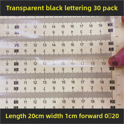 1603★  [Transparent self-adhesive] Self-adhesive transparent self-adhesive scale sticky waterproof medium sub-scale scale sticker free shipping can be customized PVC sticker