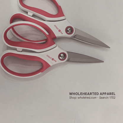 1702★ Heavy-Duty Garment Scissors for Factory, Home and Kitchen Use, Open-Blade Style.