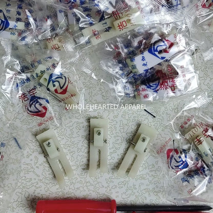 1715★  Sewing machine flat car plastic presser foot MT-18 white special wear-resistant 5A plastic presser foot leather Teflon★