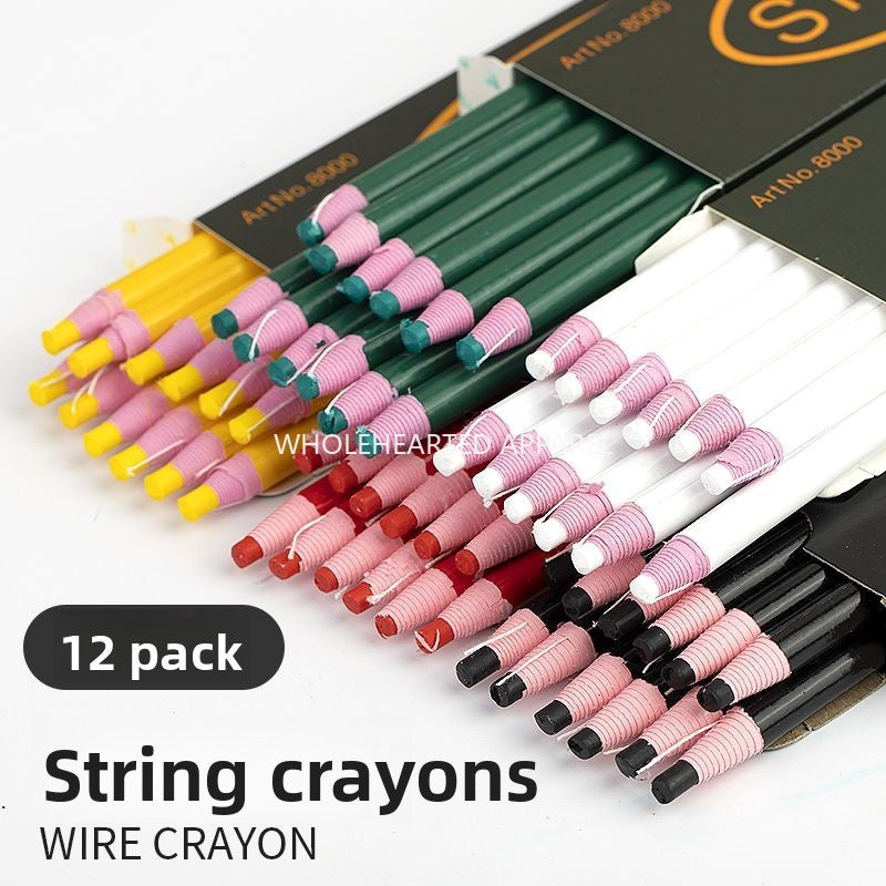 1666★ Washed crayon cutting clothing scratching chalk scratching powder color painting powder cutting clothing scratching powder tailoring tools free pull line pen