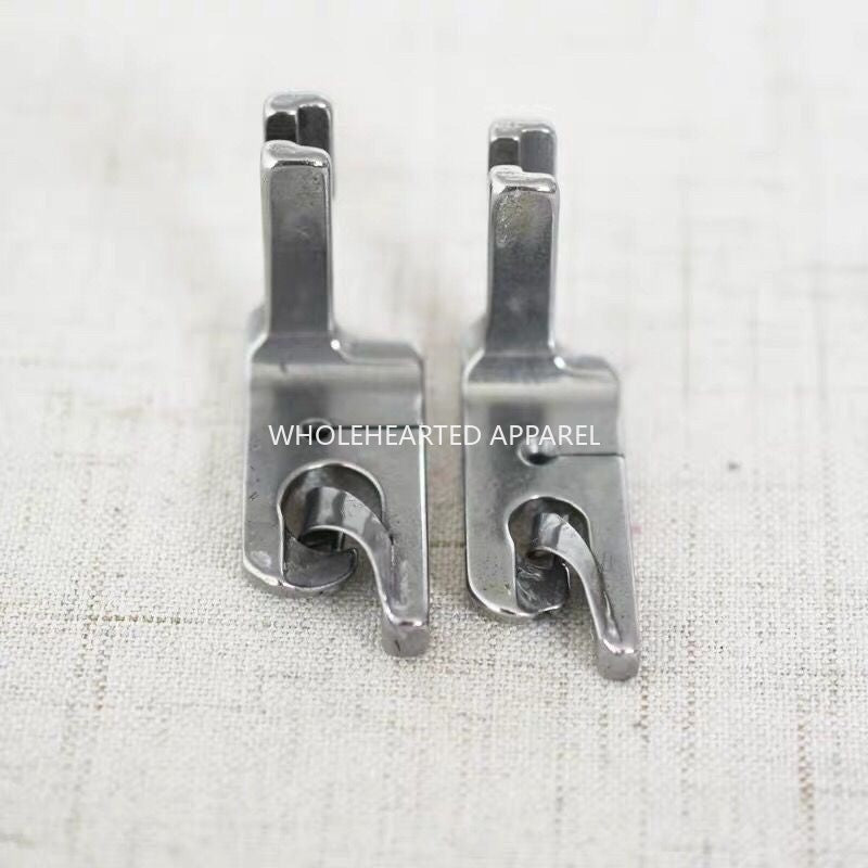1846★ Accessoires pour machine à coudre industrielle, pied-de-biche pour ourlets roulés, pied-de-biche pour ourlets, pied d'ourlet pour machine à coudre à point noué pour ourlets du bas et poignets, pied-de-biche pour machine à coudre plate★