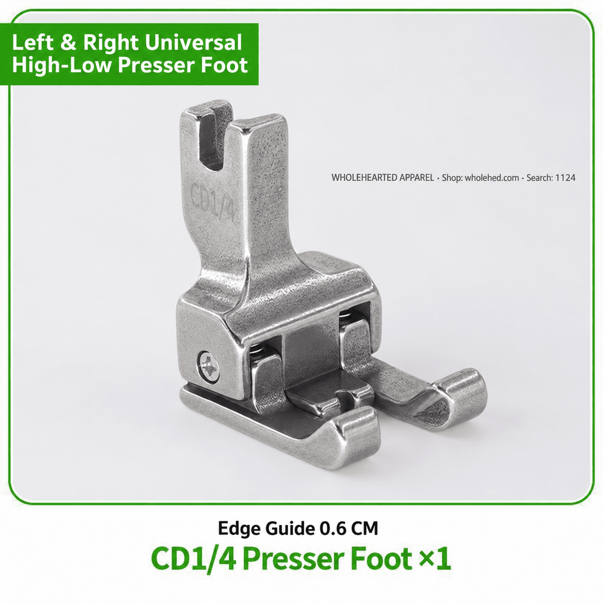 1124★ CD1/32 Pied-de-biche compensateur gauche et droit pour machines à coudre industrielles et informatisées