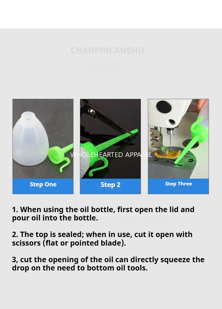 1675★  Plastic size oil pot (empty pot) Resistant to drop and extrusion, not broken, sewing machine oil pot Plastic oil pot for sewing machine★