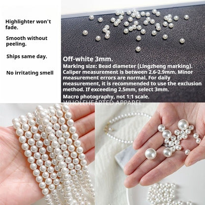 1584★  Boutique high-brightness non-porous imitation pearl mixed New Year's jewelry accessories pearl DIY material handmade beaded loose beads★
