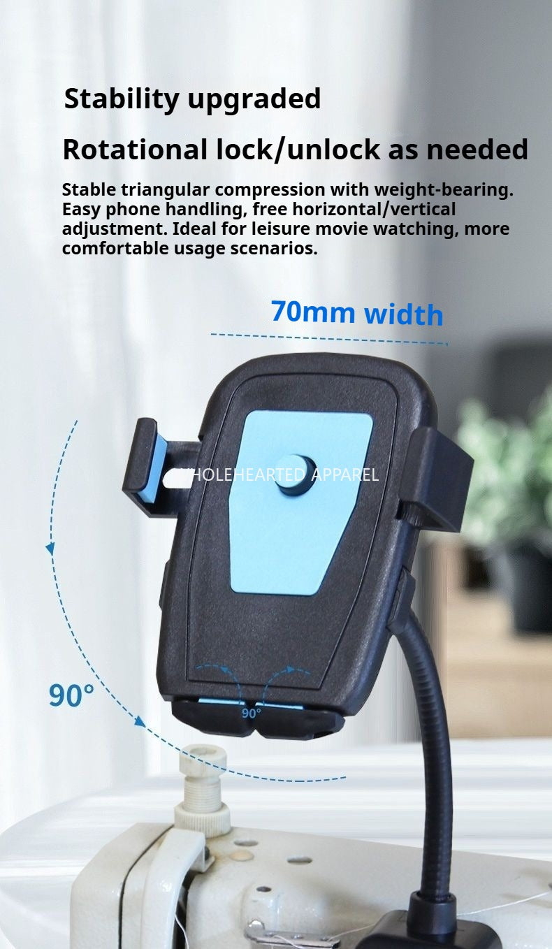 1035★  360-degree strong magnetic mobile phone holder, multi-functional magnetic shooting live broadcast mobile phone holder, sewing machine mobile phone holder★
