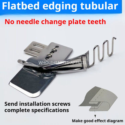 1071★  Sewing machine universal hemming device, household pull tube double-pack four-fold mouth, curved mouth, new curved mouth★