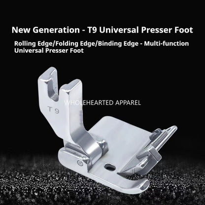 1691★  Flat car new A9 hemming device, adjustable free needle plate pulling cylinder T9 hemming presser foot★