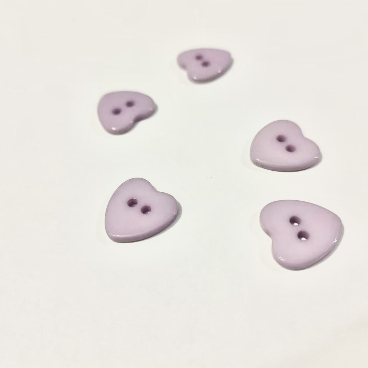 3027  Love Buttons Colored Sweater Resin Two Eyes Children's Two Eyes DIY Handmade Shirt Buttons Decorative Buttons