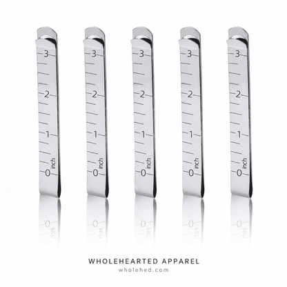 1663★ Metal Sewing Hemming Clip Sewing Clip 3 Inch Measuring Ruler Quilting Clip Fixed Ruler DIY Sewing Fixed Marker.