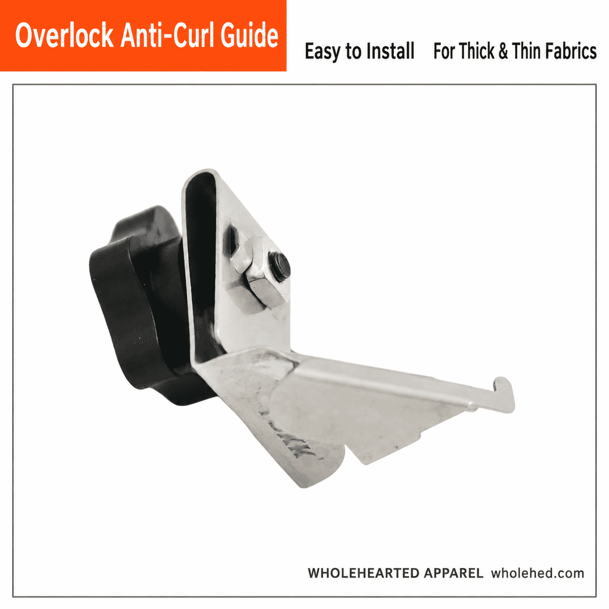 1788★ Adjustable Anti-Curl Guide for Overlock Sewing Machines, Suitable for Thin and Medium Fabrics.
