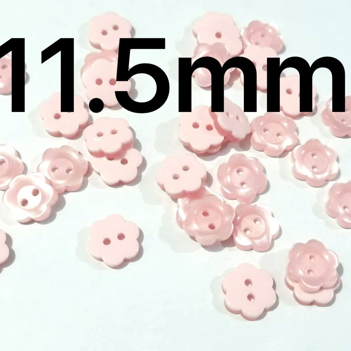 3018  Resin Button Plum Blossom Square Heart Round Color Button Flower Decoration Handmade DIY Cartoon Children