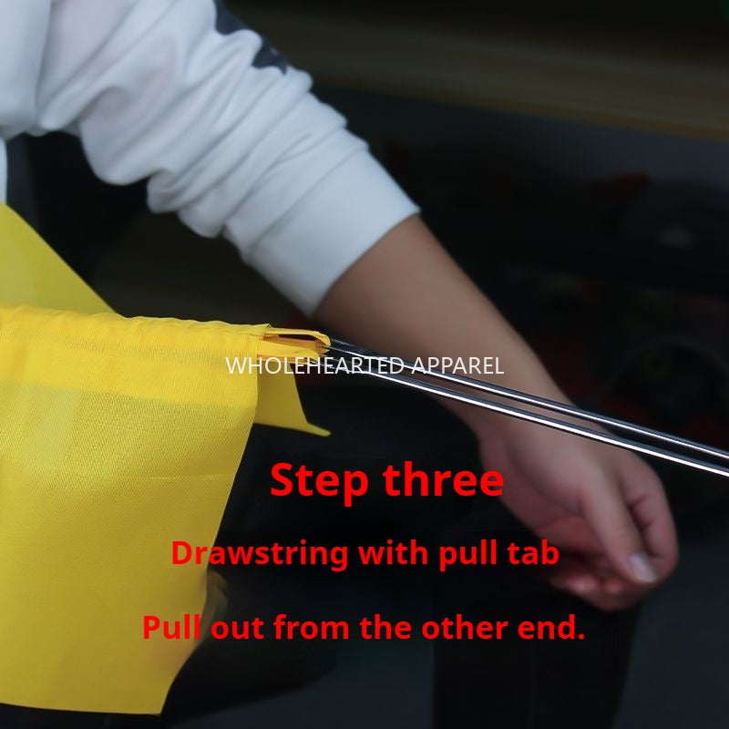 1038★ Outil d'enfilage de corde à double extrémité, aiguille à enfiler à double extrémité, fermeture élastique pour vêtements, ceinture de chapeau, accessoires pour machines à coudre industrielles★