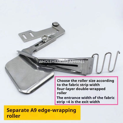 1691★  Flat car new A9 hemming device, adjustable free needle plate pulling cylinder T9 hemming presser foot★