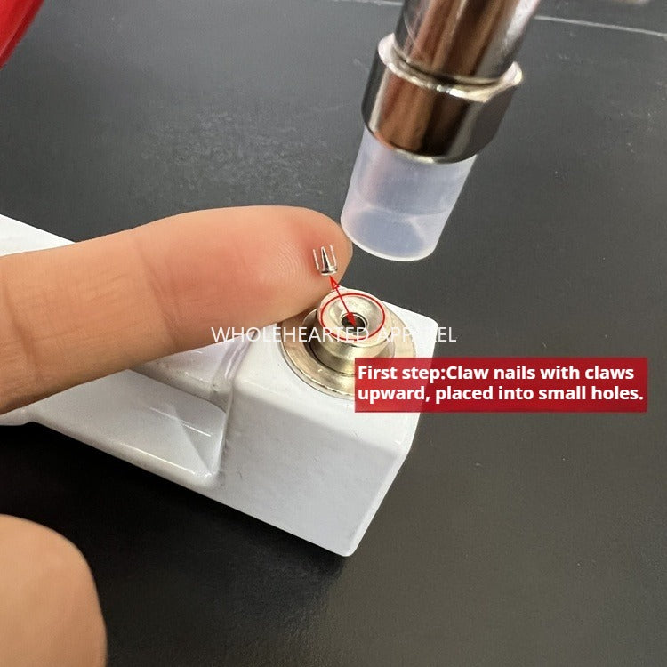 1583★  Portable handmade set bead machine hand-pressed rhinestone non-porous ABS imitation pearl four-claw nail DIY jewelry accessories★