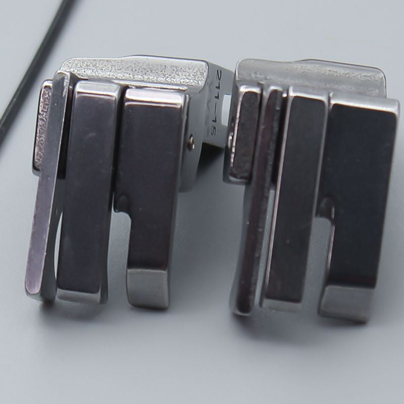 1547★ Accessoires pour machines à coudre, pied presseur plat double usage haute et basse, pied presseur multifonctionnel à double ligne avec arrêt de coupe et de pression sur la ligne ouverte★
