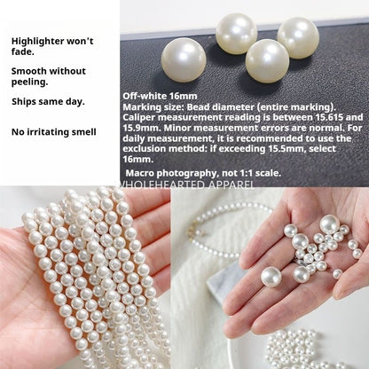 1584★  Boutique high-brightness non-porous imitation pearl mixed New Year's jewelry accessories pearl DIY material handmade beaded loose beads★