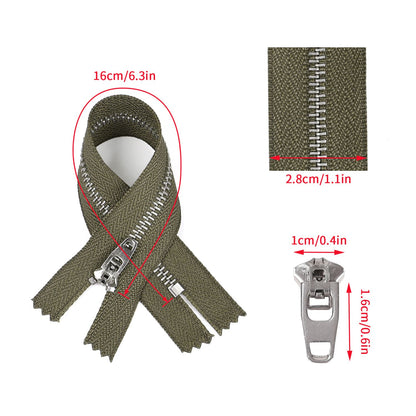 3074  New No. 3 white copper closed tail spring head work size tail with strong locking, special for pants placket zipper