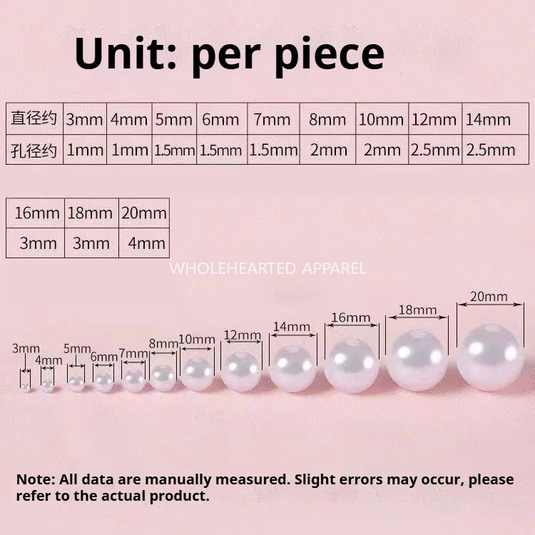1584★  Boutique high-brightness non-porous imitation pearl mixed New Year's jewelry accessories pearl DIY material handmade beaded loose beads★