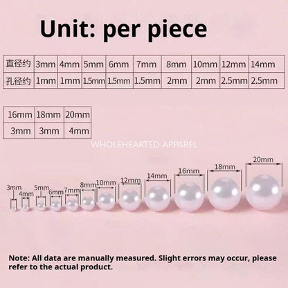 1584★  Boutique high-brightness non-porous imitation pearl mixed New Year's jewelry accessories pearl DIY material handmade beaded loose beads★