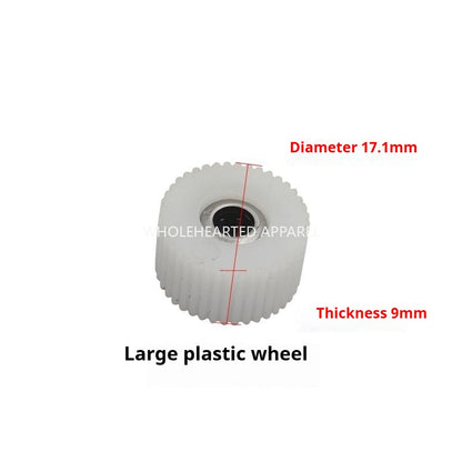 1233★ Rouleau de pied presseur, roue à engrenages en fer, roue en caoutchouc, dent en caoutchouc pour cuir, manteau en coton, rideau, canapé en flanelle multicouche - interchangeable★