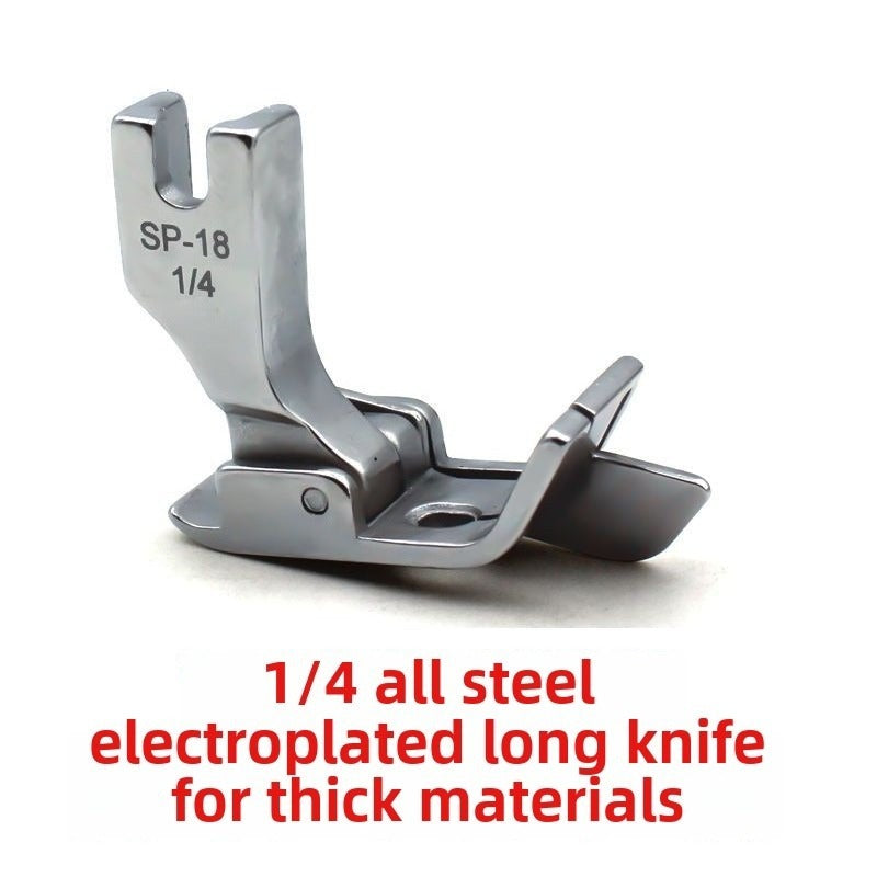 1153★ Prensatelas SP-18 totalmente de acero galvanizado con bloque, prensatelas de tope, cuchilla larga especial con cuchilla para material grueso de mezclilla, marca genuina★