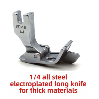 1153★ Prensatelas SP-18 totalmente de acero galvanizado con bloque, prensatelas de tope, cuchilla larga especial con cuchilla para material grueso de mezclilla, marca genuina★