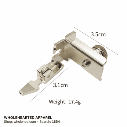 1854★ Side-to-Side Adjustable Zipper Presser Foot for Home and Vintage Treadle Sewing Machines, Suitable for Invisible Zippers