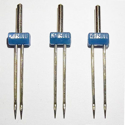 1868★ Twin Needle for Domestic Sewing Machines, Sizes 2/3/4, Compatible with Brother, Butterfly, and Juki-Style Models★