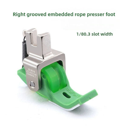 1680★  New flat car Teflon embedded rope roller presser foot P69 with slot embedded rope presser foot sill rope bag rope sewing accessories