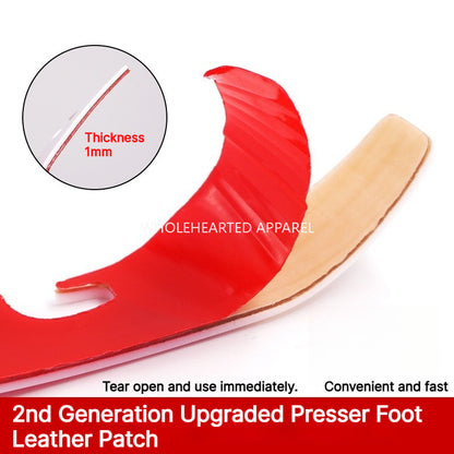 1913★ Upgraded 2nd Gen No-Fold Teflon Presser Foot Pad for 4/5-Thread Overlock Machines.