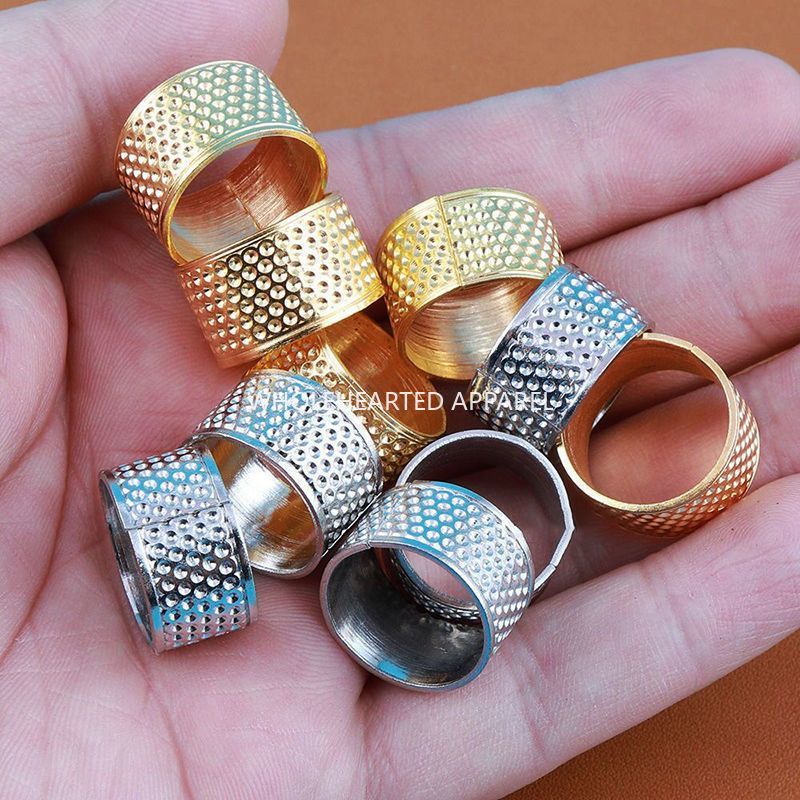 1670★  Old-fashioned thickened thimble, household hand-sewn cross-stitch thimble hoop thimble, sewing ring wedding finger guard ring
