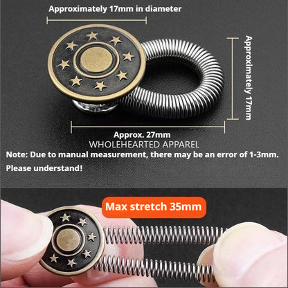 1827★Botón extensor de cintura de jeans sin costura, resorte ajustable que estira el extensor de cintura para pantalones de hombre y mujer★