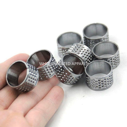1670★ Dedal engrosado antiguo, dedal de punto de cruz cosido a mano para el hogar, dedal de aro, anillo de costura, anillo protector de dedo de boda★