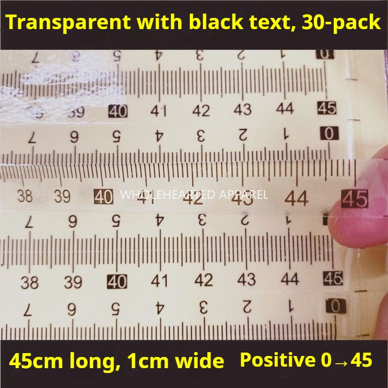 1603★ [Autoadhesivo transparente] Escala autoadhesiva transparente autoadhesiva pegajosa impermeable escala media subescala pegatina envío gratis se puede personalizar pegatina de PVC★