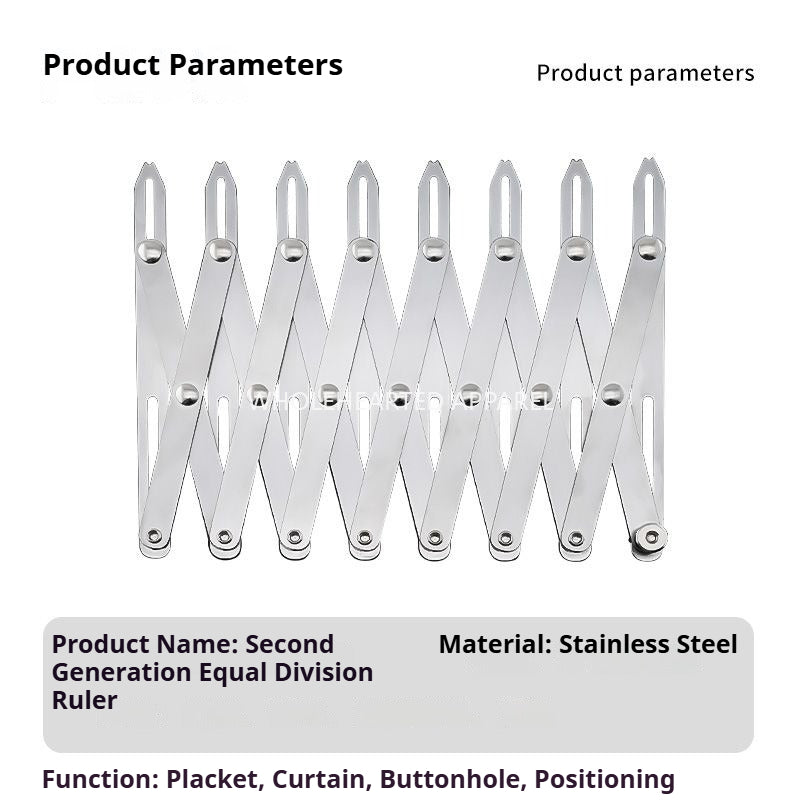 1724★  Second-generation equidistant ruler tool Retractable equidistant ruler Curtain button positioner Garment sewing auxiliary accessories★