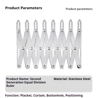 1724★  Second-generation equidistant ruler tool Retractable equidistant ruler Curtain button positioner Garment sewing auxiliary accessories★
