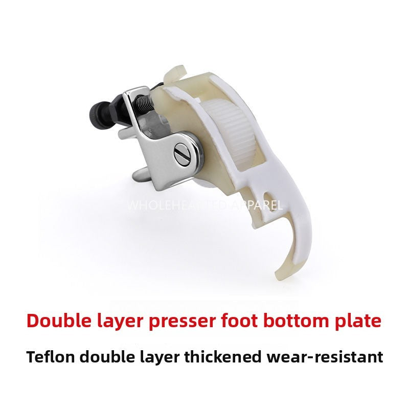 1617★  New flat car A10 pull cylinder special presser foot roller plastic presser foot hemming device wheel Teflon baseplate
