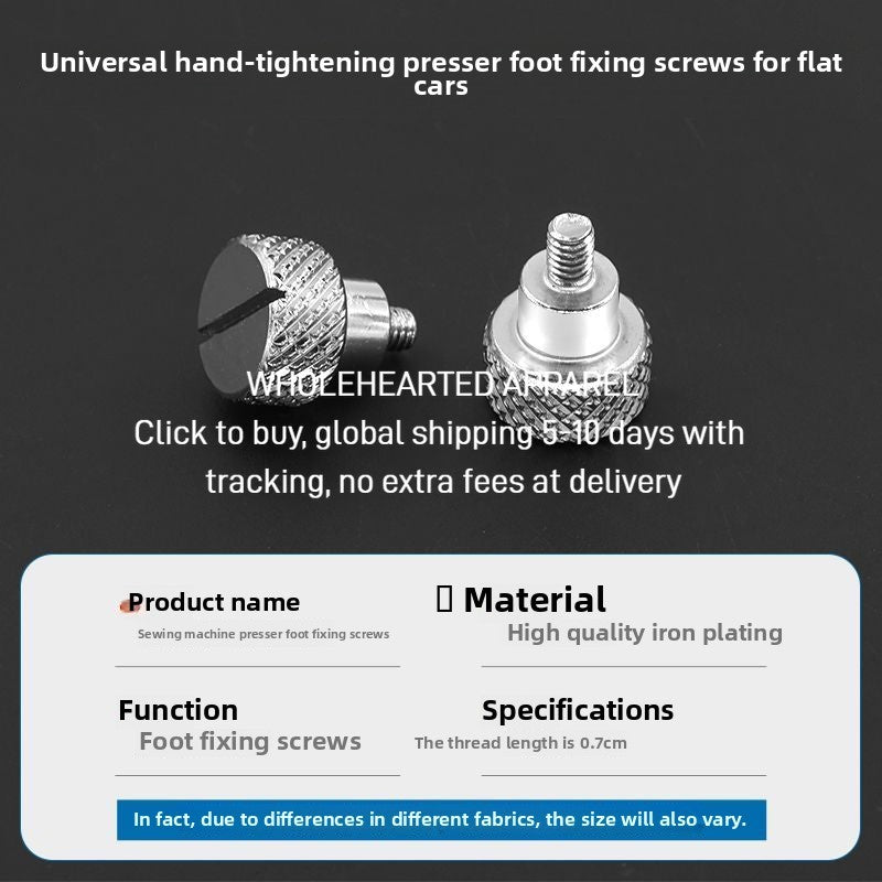 1600★  [Easy Installation] The new upgraded computer flat car hand screws on the presser foot screw and quickly increases the presser foot luxury big head screw sewing accessories
