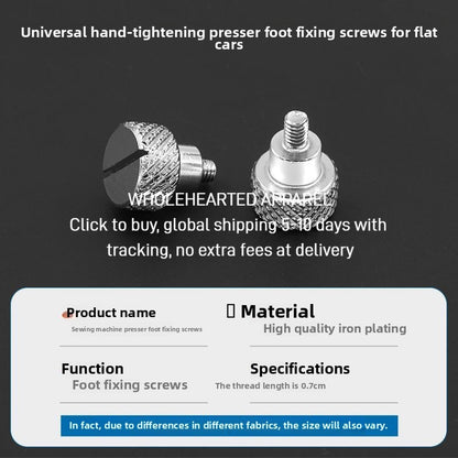 1600★  [Easy Installation] The new upgraded computer flat car hand screws on the presser foot screw and quickly increases the presser foot luxury big head screw sewing accessories