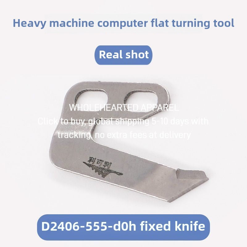 1466★  Authentic Qiangxin computer flat car wire cutting blade, movable knife 110-40052 fixed knife D2406-555-DOH parts