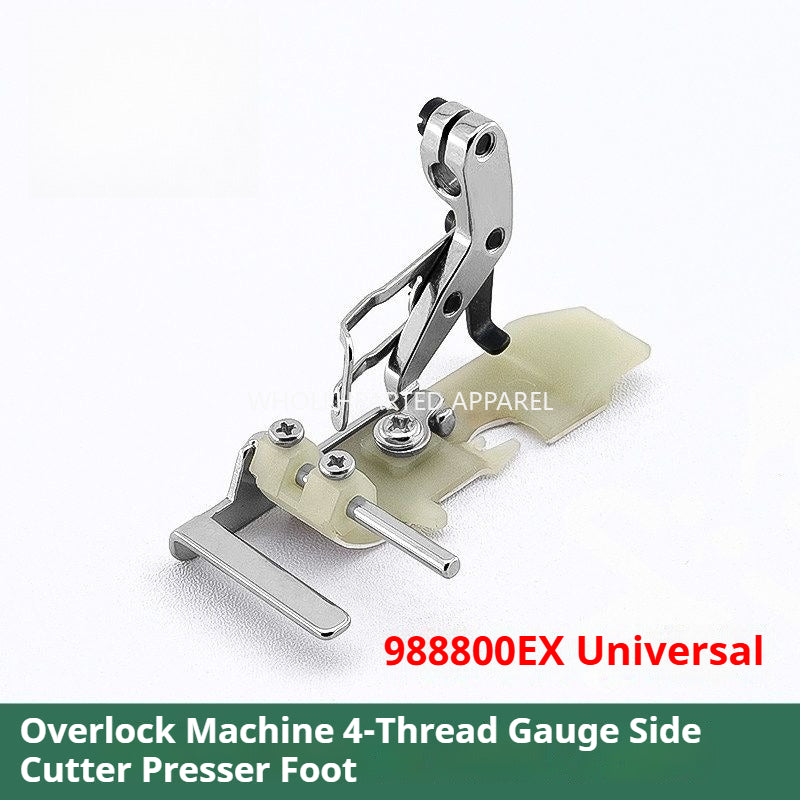 1762★ Four-Thread Overlock Edge Guide Presser Foot for Collar and Waist Sewing with Teflon Base ★