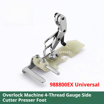 1762★ Four-Thread Overlock Edge Guide Presser Foot for Collar and Waist Sewing with Teflon Base ★